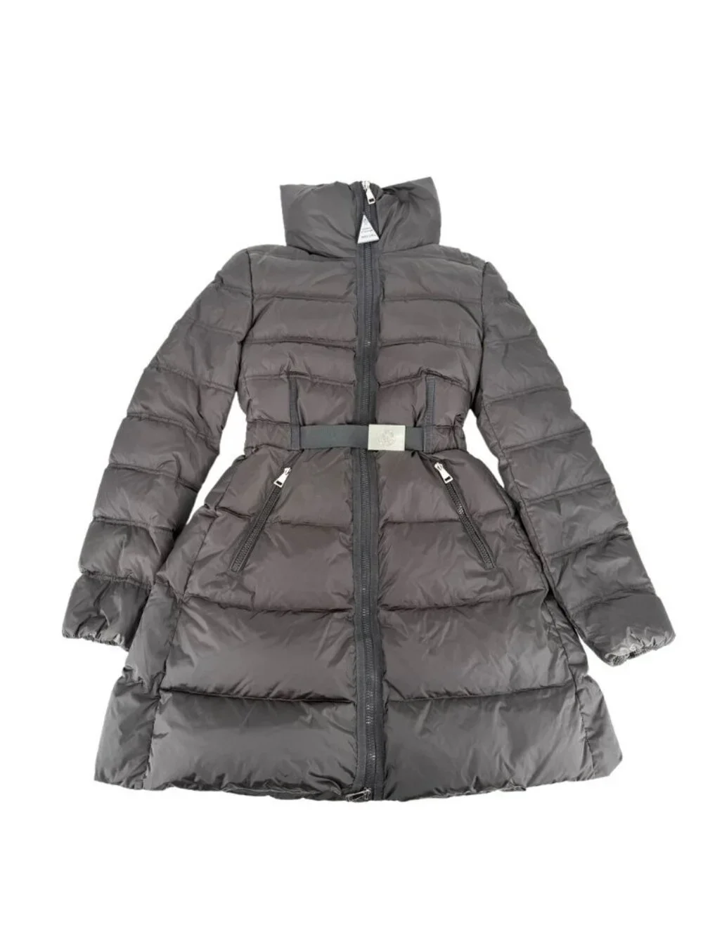 Moncler Down Jacket Accenture Giubbotto Coat Long 00 Gray Silver Nylon Winter